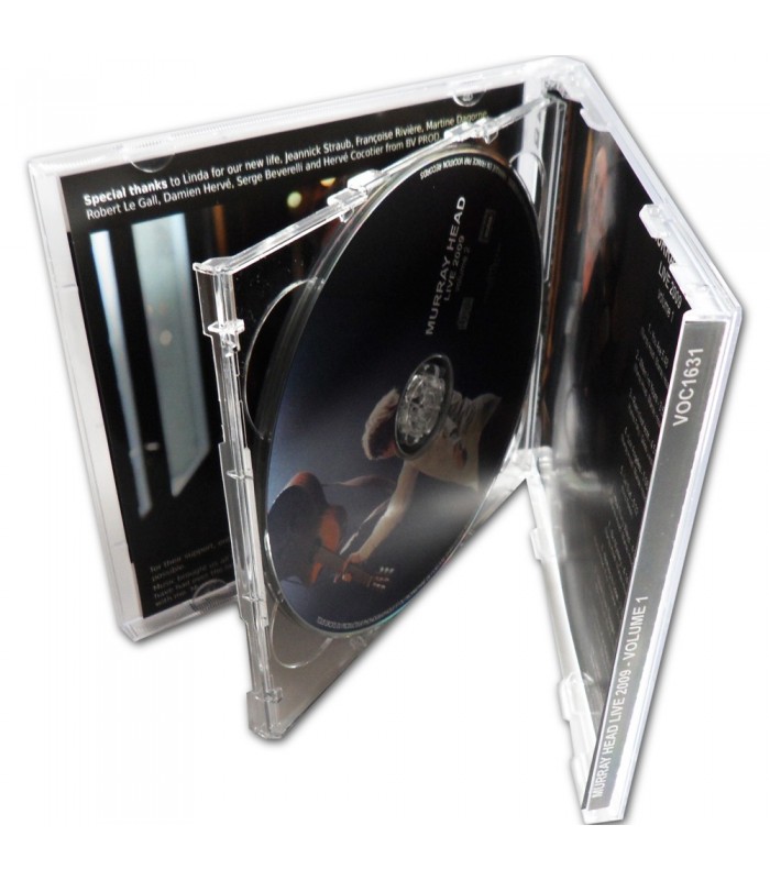 Boitier CD standard double cristal avec livret et jaquette