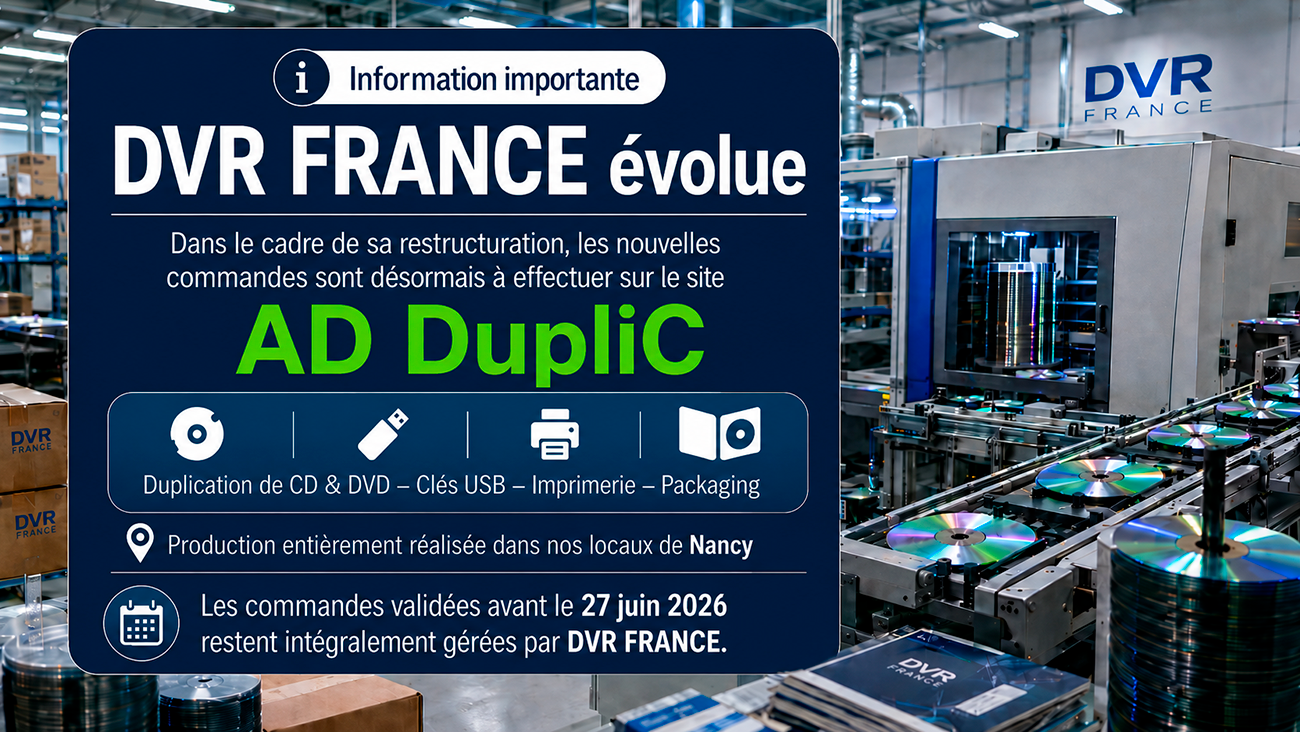 Restructuration DVR FRANCE - AD DupliC